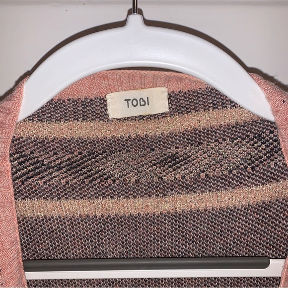 Tobi Aztec Cardigan with Fringe- One Size Fits All - Picture 4 of 5